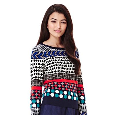 Yumi multicoloured Knitted Jacquard Jumper